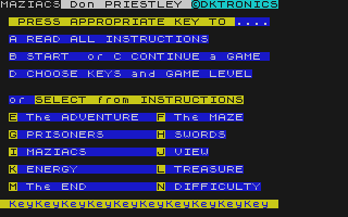 Bugziacs atari screenshot